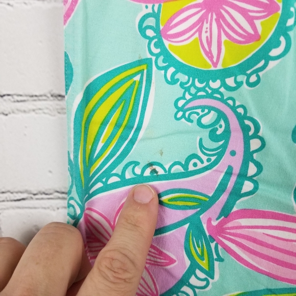 LILLY PULITZER | floral cropped stretch capri pants - Picture 6 of 8